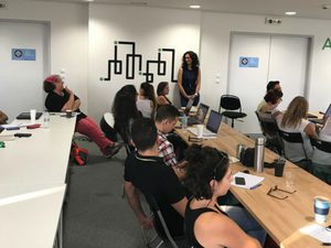 Social media training dialogue